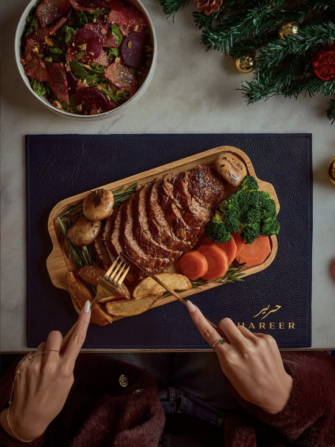 Premium steak board